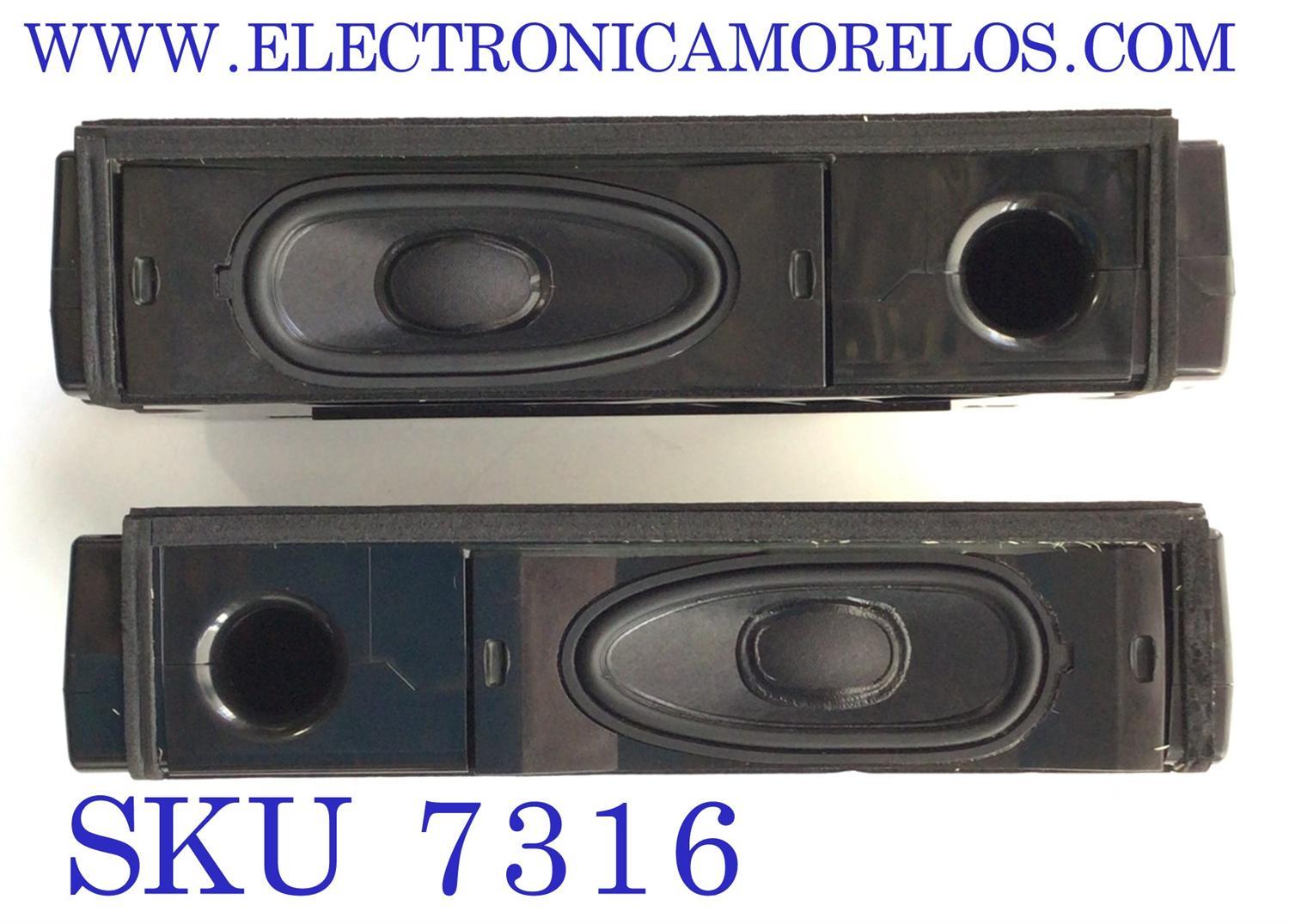 KIT DE BOCINAS ORIGINAL PARA TV SONY / NUMERO DE PARTE 1004509 / 100450922 / 100450912 6Ω / 10W / MODELO XR-65X90J / XR65X90J / K-55S30C / K55S30C